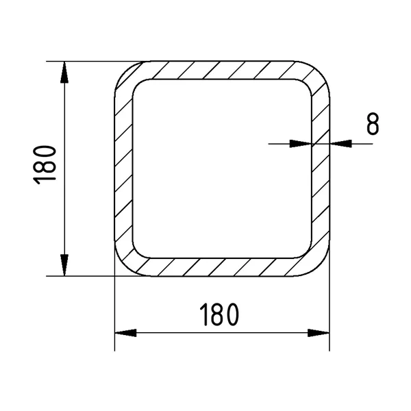 Jekl 180x180x8