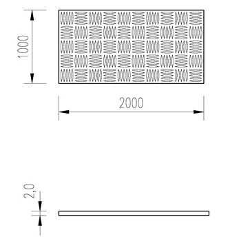 Plech slza Al 2mm/1x2m