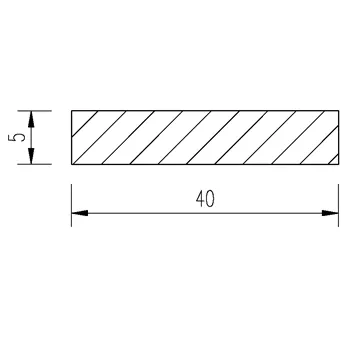 Tyč plochá Al 40x5