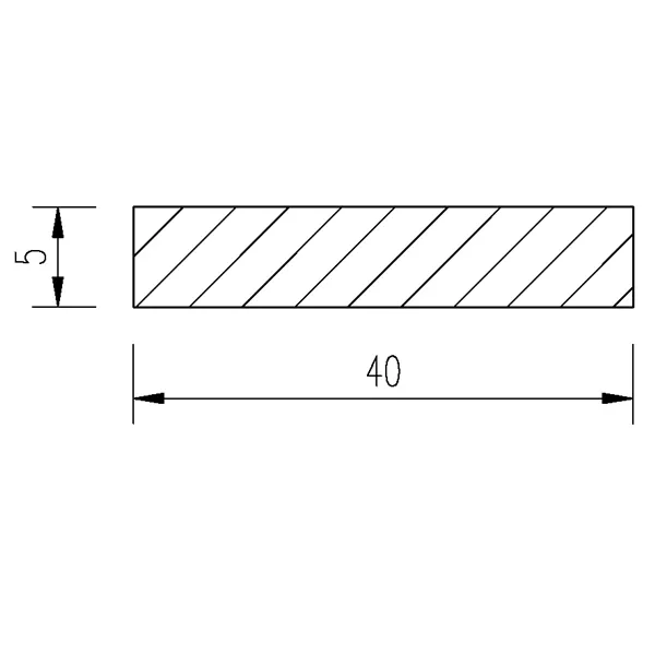 Tyč plochá Al 40x5