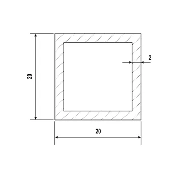 Jekl Al 20x20x2