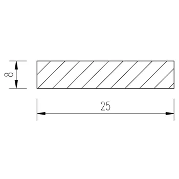 Ocel plochá 25x8