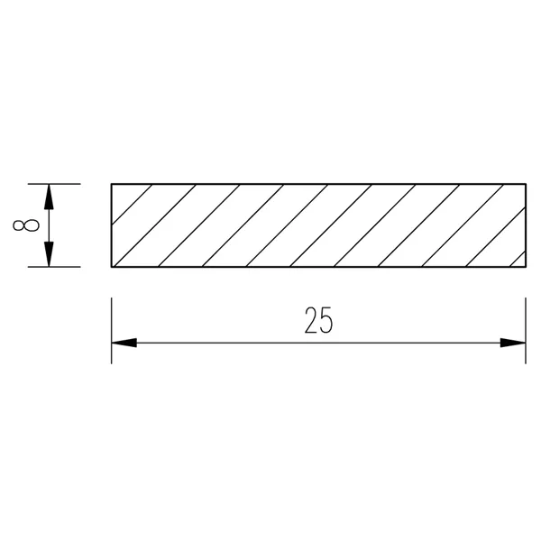 Ocel plochá 25x8