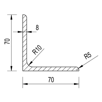 L 70x70x8