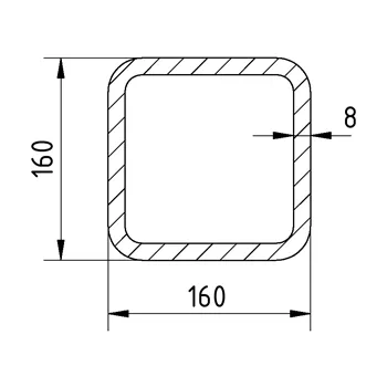 Jekl 160x160x8