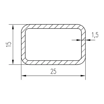 Jekl 25x15x1,5