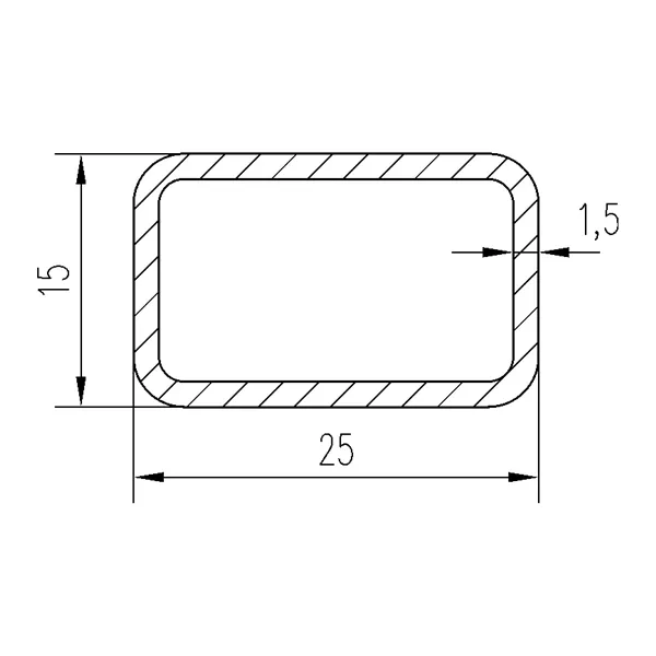 Jekl 25x15x1,5