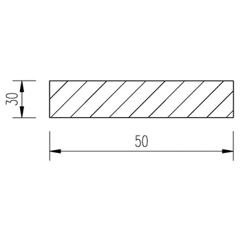 Ocel plochá 50x30