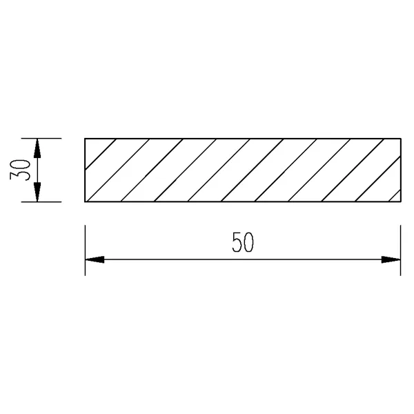 Ocel plochá 50x30