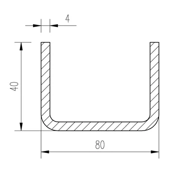 Jekl U 80x40x40x4