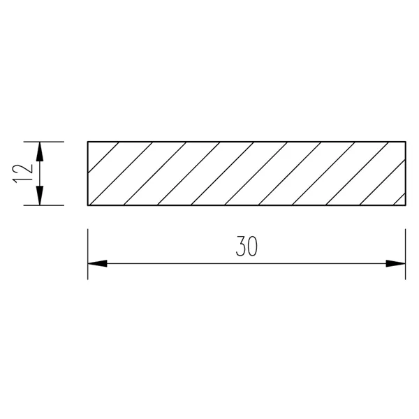 Ocel plochá 30x12