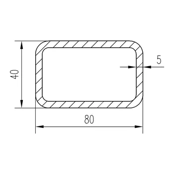 Jekl 80x40x5