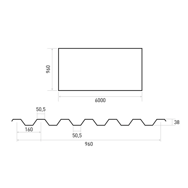 TR 40S/160 (0,80mm/š.960mm) ZM Evolution