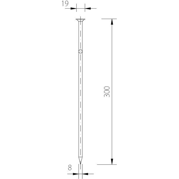 DIN 1151 300x8 hřebík stavební 5kg