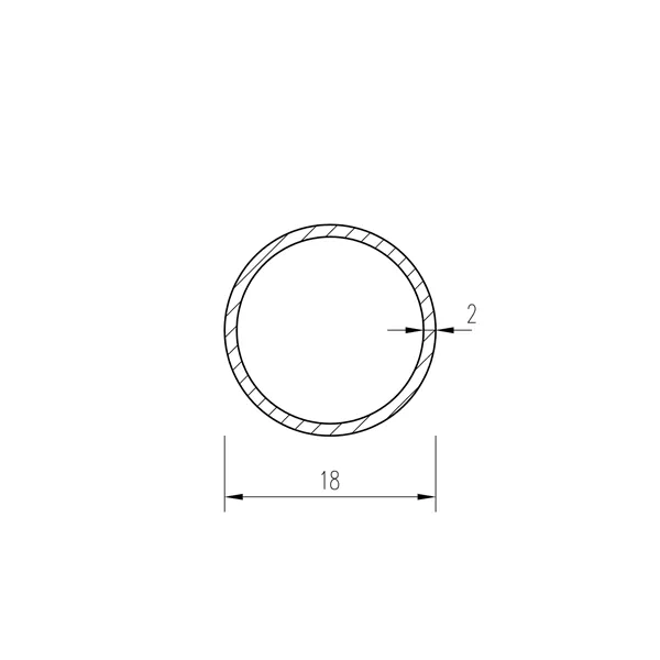 Trubka konstrukční 18x2