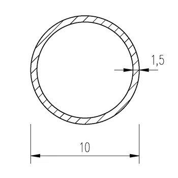 Trubka bezešvá přesná 10x1,5