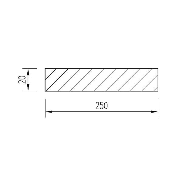 Ocel plochá 250x20