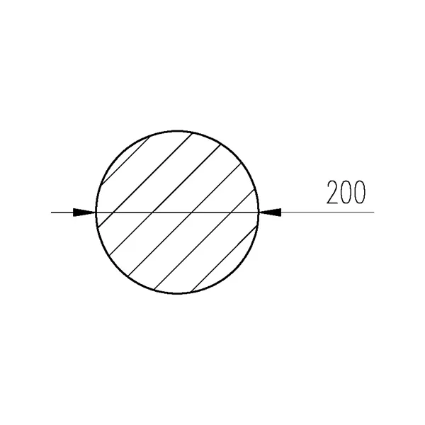 Ocel kruhová 200mm