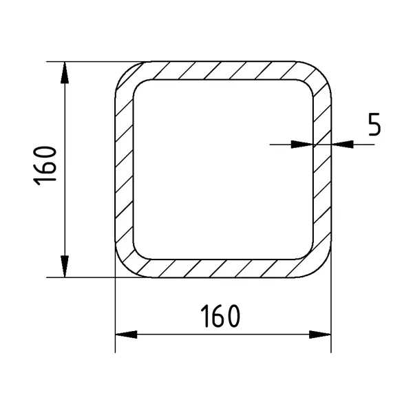 Jekl 160x160x5