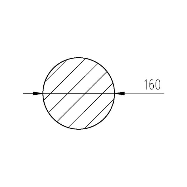 Ocel kruhová 160mm