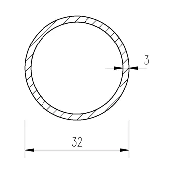 Trubka bezešvá přesná 32x3
