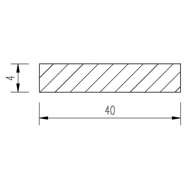 Tyč plochá nerez 40x4