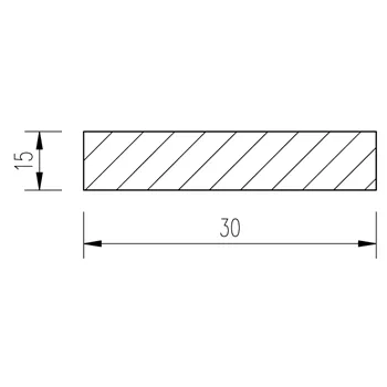 Ocel plochá 30x15