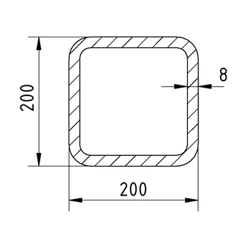 Jekl 200x200x8