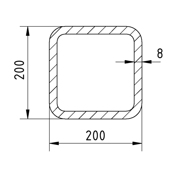 Jekl 200x200x8