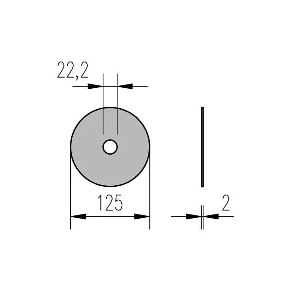 Kotouč řezný 125x2,0/ 22,2 Inox