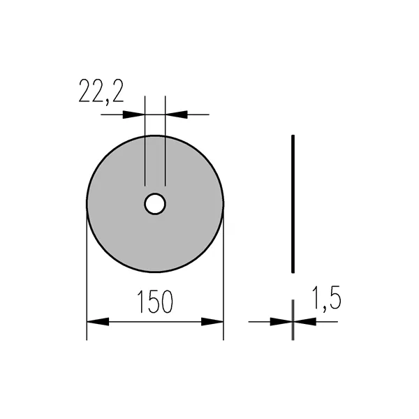 Kotouč řezný 150x1,6/ 22,2 Inox