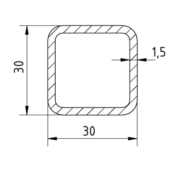 Jekl 30x30x1,5