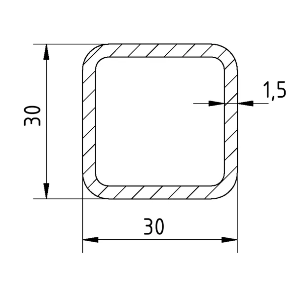 Jekl 30x30x1,5