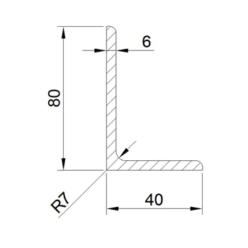 L 80x40x6