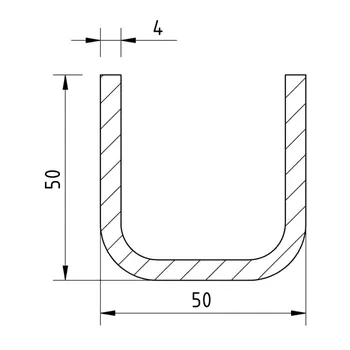 Jekl U 50x50x50x4