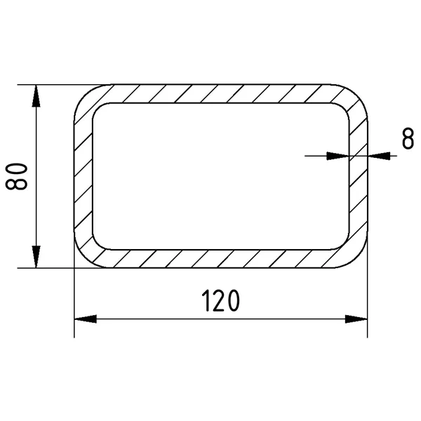 Jekl 120x80x8/S355