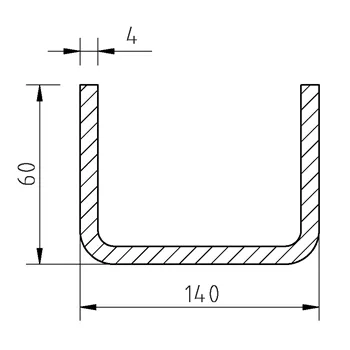 Jekl U 140x60x60x4