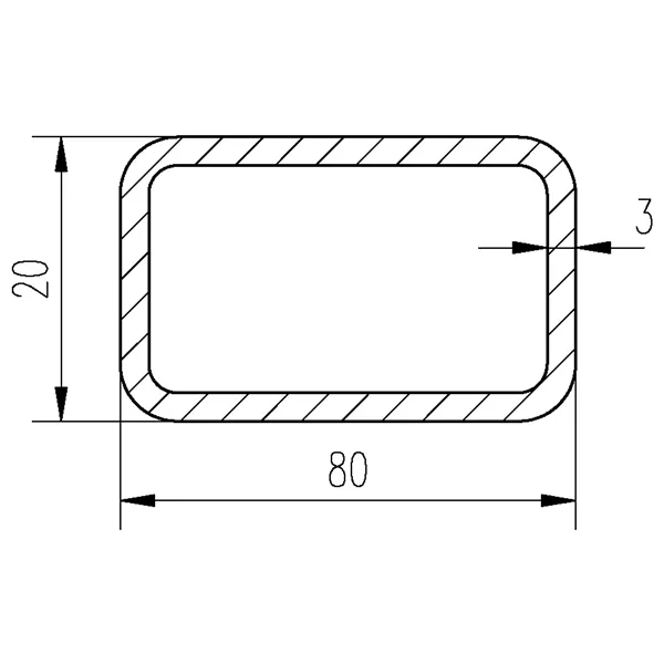 Jekl 80x20x3