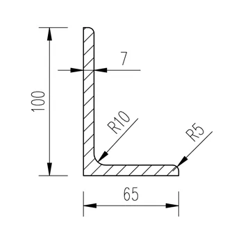 L 100x65x7