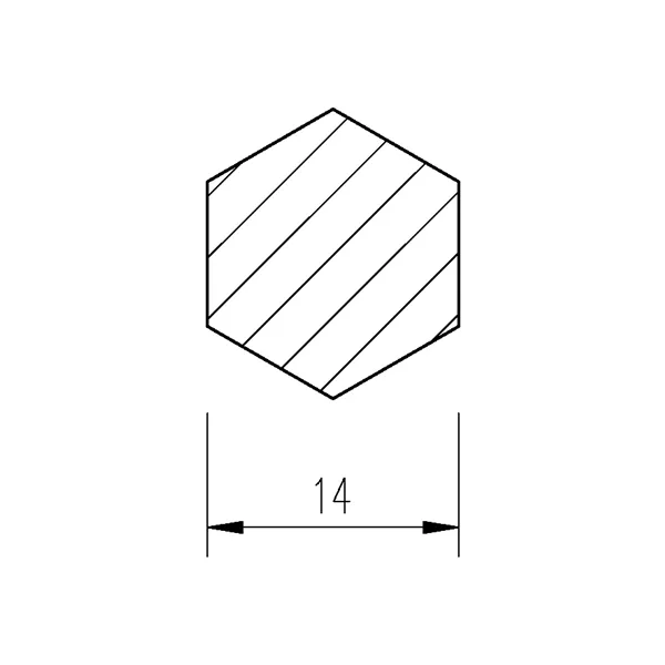 Ocel šestihranná 14mm tažená AUTOMAT