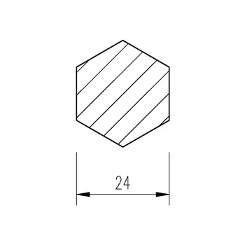 Ocel šestihranná 24mm tažená AUTOMAT
