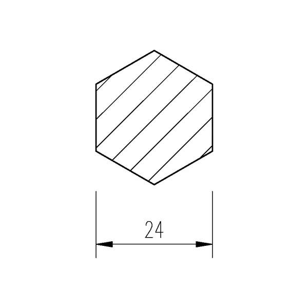 Ocel šestihranná 24mm tažená AUTOMAT