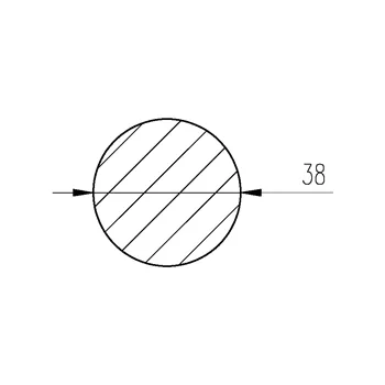 Ocel kruhová 38mm tažená