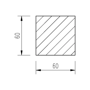 Ocel čtvercová 60mm