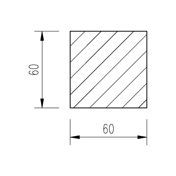 Ocel čtvercová 60mm