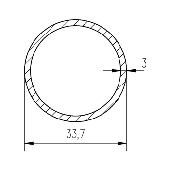 Trubka konstrukční 33,7x3