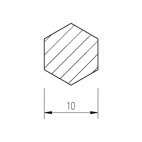 Ocel šestihranná 10mm tažená AUTOMAT