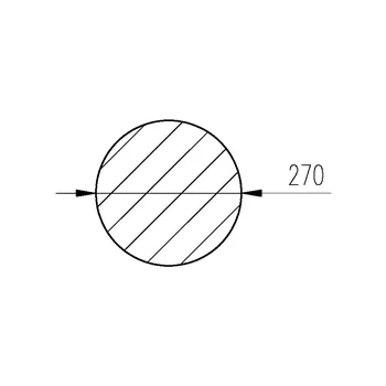 Ocel kruhová 270mm