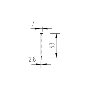 DIN 1151 63x2,8 hřebík stavební 5kg