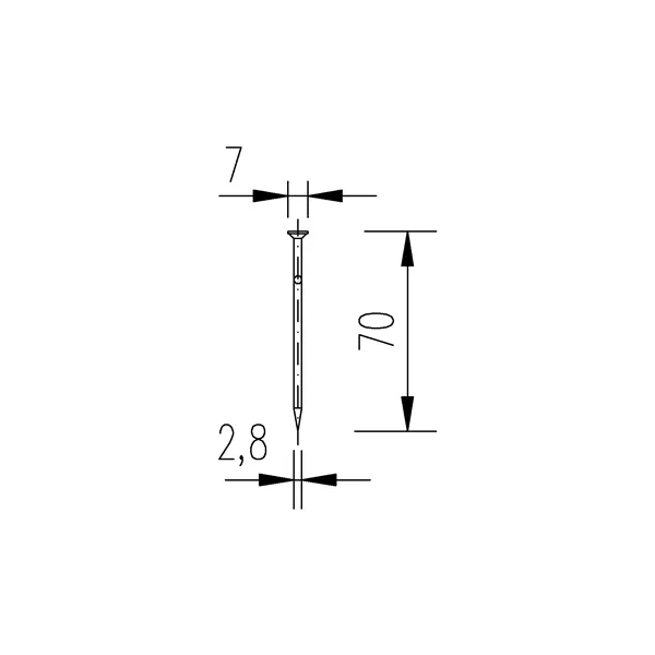 DIN 1151 70x2,8 hřebík stavební 5kg